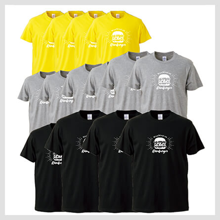 シャツの色・サイズが違う