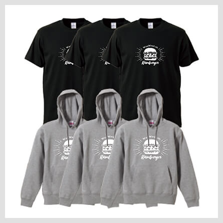 Tシャツとパーカー