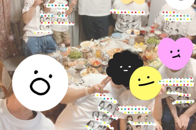 家族記念オリジナルTシャツ