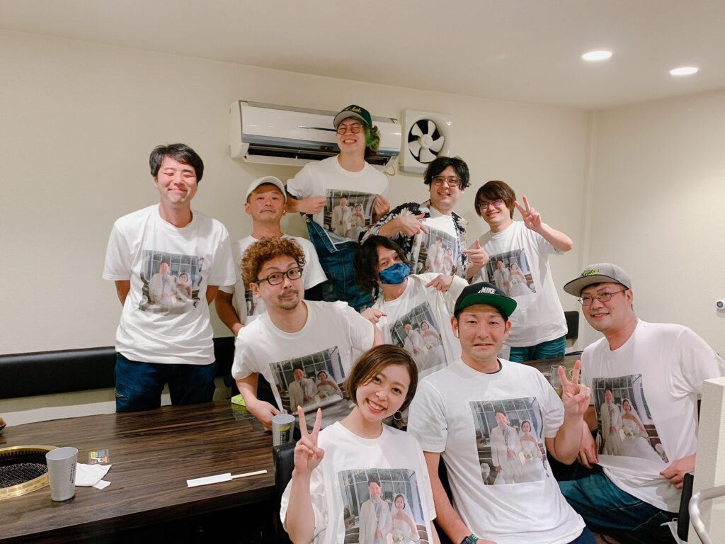 結婚式のお祝いに！プリントTシャツをプレゼントしよう♪